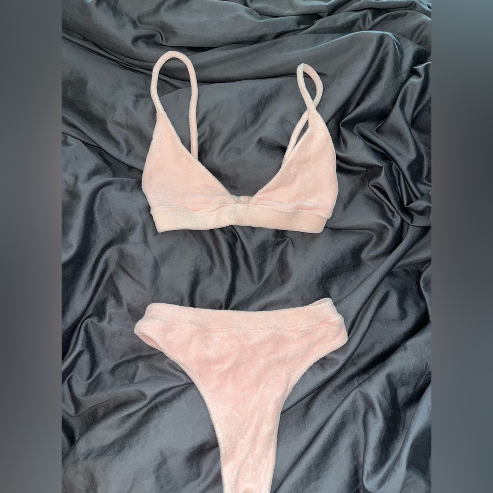 Frankies Bikinis Towel Terry Swimsuit- LIKE BRAND NEW